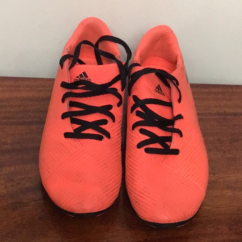 Adidas Kids Shoes in Bright Orange and Black